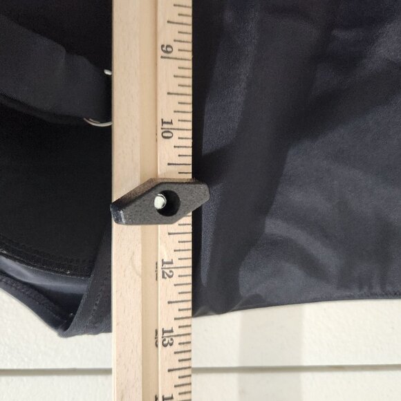 Firpearl Swimsuit Womens size 8 One Piece Black RuchedAdjustable Straps Underwir - Picture 5 of 10